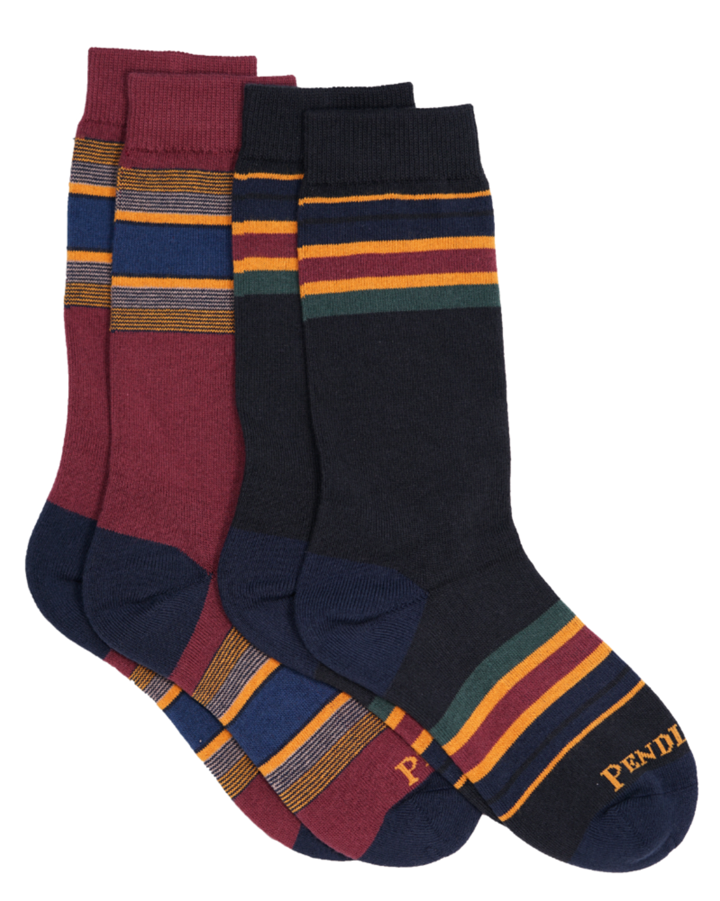 Experience unparalleled comfort and durability with these two-pack cotton midweight crews. Crafted from lofty cotton fibers, these socks are ideal for year-round wear. Moreover, the cushioned footbed provides unparalleled comfort with every step you take.