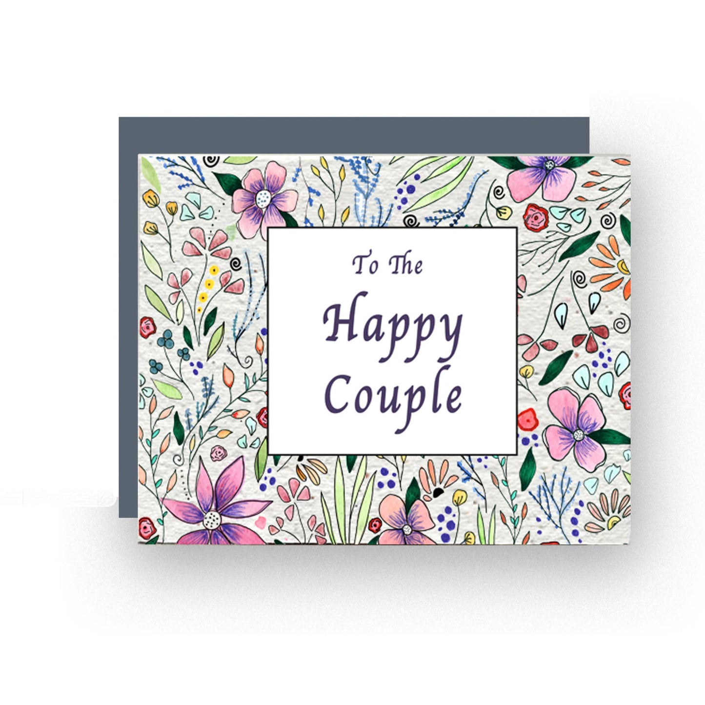 Introducing our exquisite Wildflower Seed Paper Card, a thoughtful and eco-friendly token of love perfect for weddings and anniversaries. Each card is meticulously handcrafted from artisanal paper infused with a blend of wildflower seeds, creating a unique and biodegradable design.