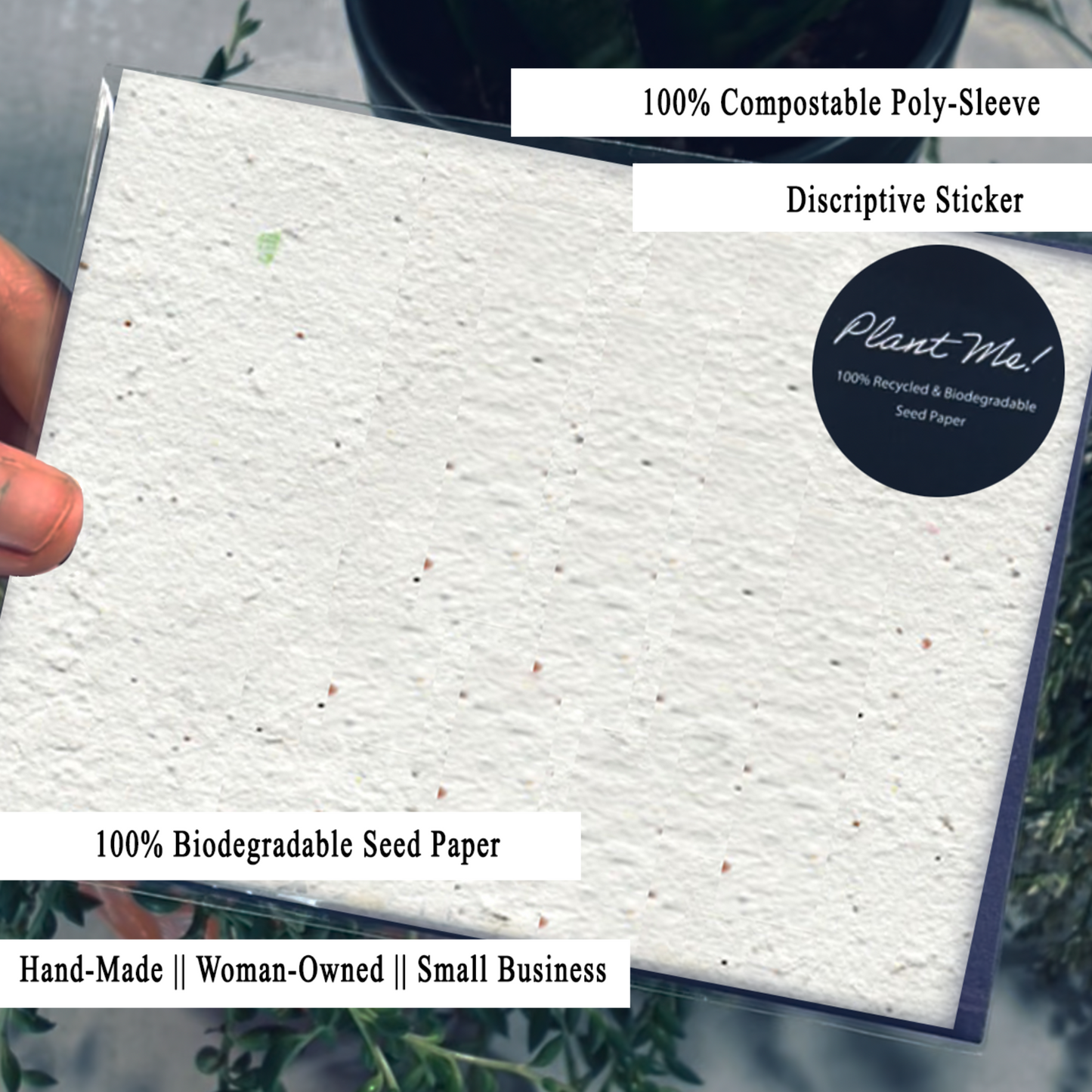 Elevate your Mother's Day celebration with our Perfect Mother's Day Card, crafted with genuine artisanal quality that you can feel just by holding it in your hand. What makes this card truly special is its unique feature—once planted, the biodegradable seed paper grows into a vibrant garden, transforming your gesture into a lasting expression of love