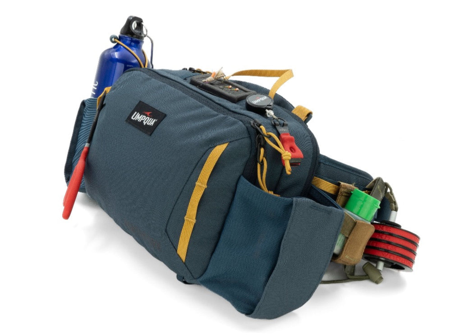 Designed for your most enjoyable day on the water, the NorthFork™ Waist Pack is meticulously crafted with pockets specifically designed to hold fly boxes, leader and tippet, indicators, and other essential fishing gear. This convenient and functional waist pack ensures a comfortable and productive fishing experience.
