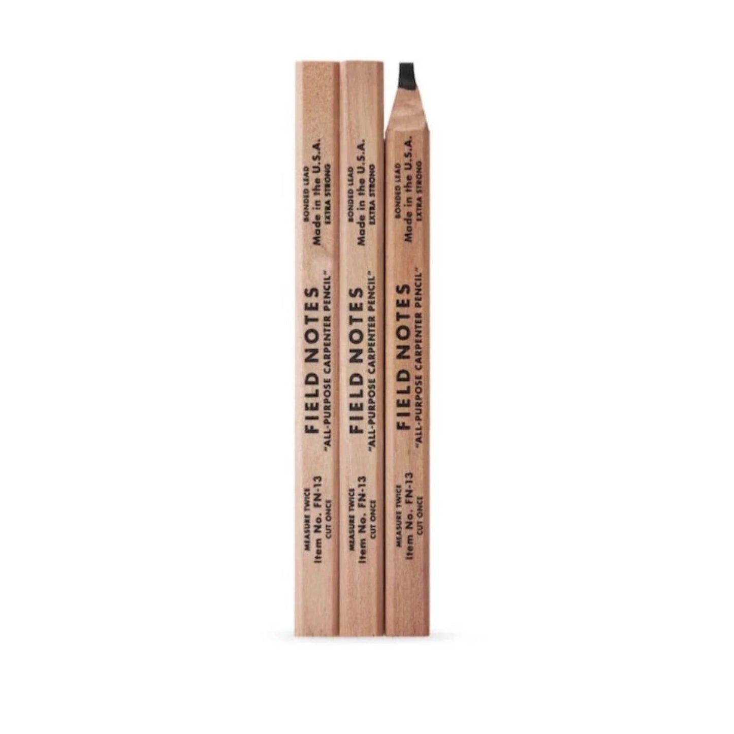The Field Notes&nbsp;7" Carpenter Pencils fit nicely in your coverall pocket or behind most ears and won't roll away while you work. Stock up on these&nbsp;FSC-certified natural wood pencils for your next project.