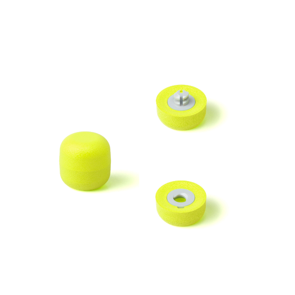  Carded 3-Pack Small Multi-Chartreuse - Fish On! Custom Rods