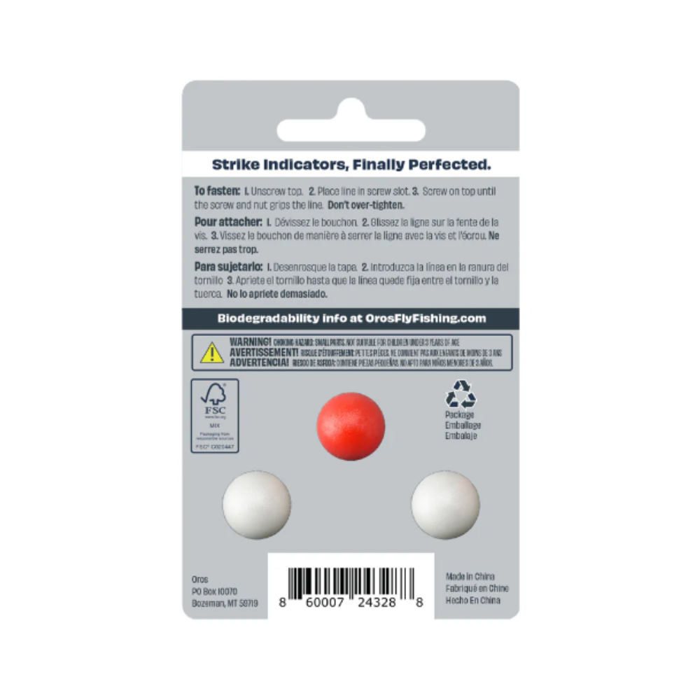Carded 3-Pack Small Red & White - Fish On! Custom Rods