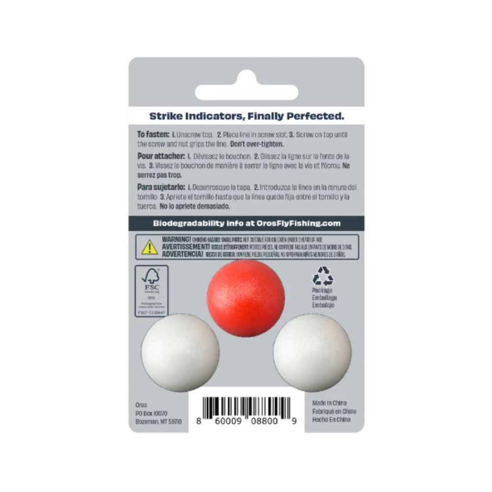 Carded 3-Pack Large Red & White- Fish On! Custom Rods