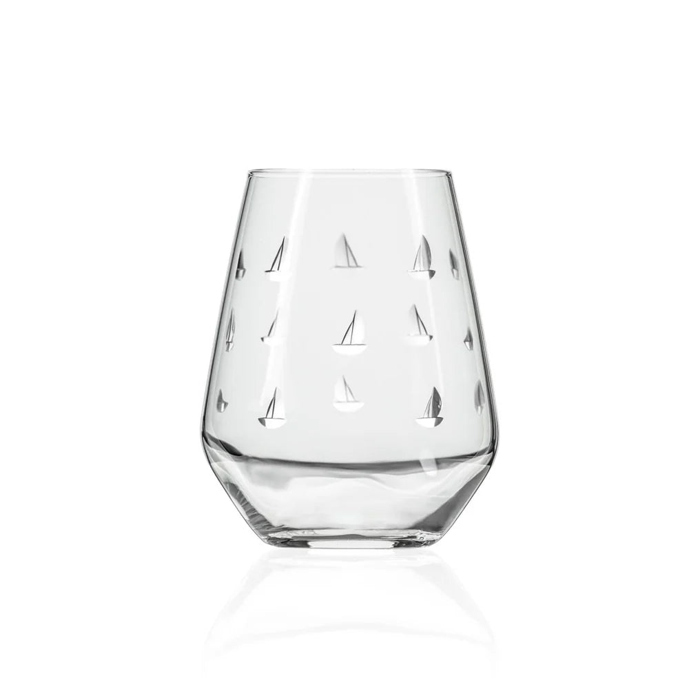 Sailing Stemless Wine Tumbler

Sailing has been a very instrumental part in the development of civilization. Sailboats have been the vehicles that carry us into exploration and discovery. The Sailing collection is a continuation of the exploration of sailing created by our talented designers.&nbsp;

The Sailing 18oz Stemless Wine works well with red or white wine or even just as an everyday glass.

• Dishwasher safe
• US made glassware
• Designed, engraved and polished in Pennsylvania
• 18oz
• H: 4 3/4"&nbs