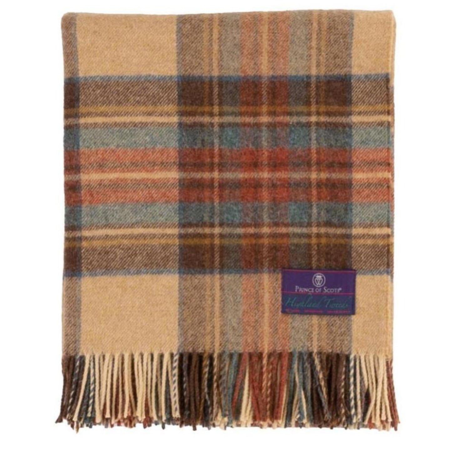 Mercantile Outdoors - Highland Tweeds Shetland Lambs Wool Throw - Antique Dress