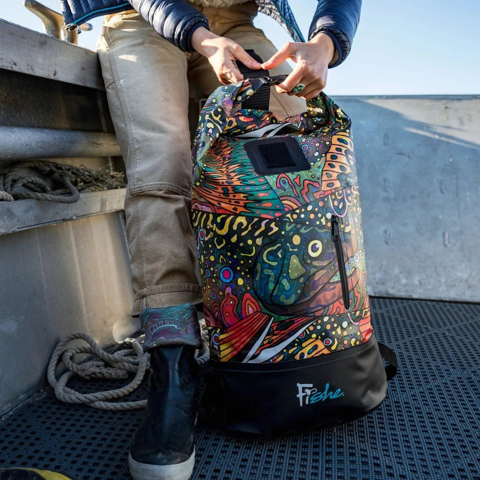 Brookie Backpack Dry Bag - Fish On! Custom Rods