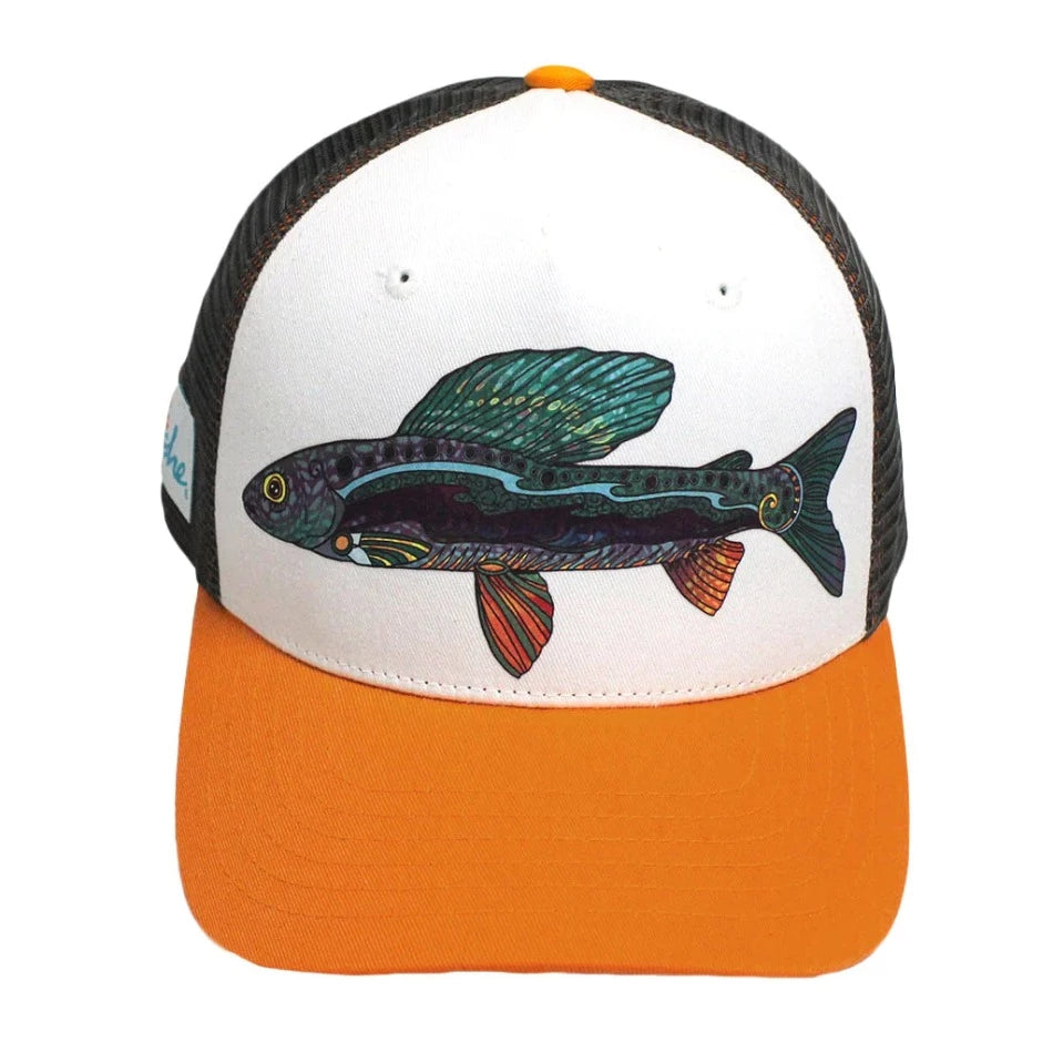 Outdoor Dress Code - Groovy Grayling Trucker Hat