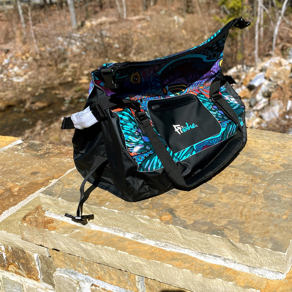 Outdoor Dress Code - Groovy Grayling Waterproof Duffel