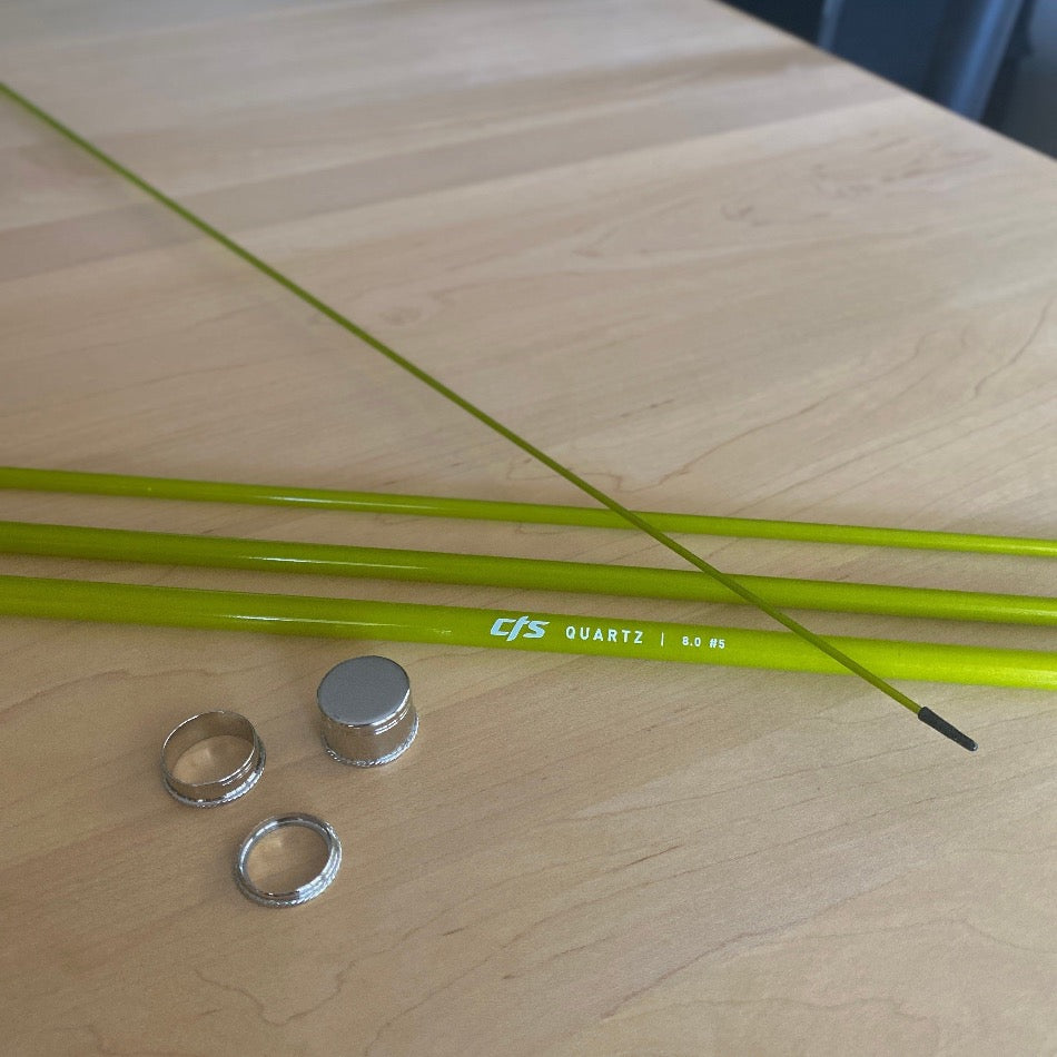 CTS CRYSTALGLASS™ 8'0" 5wt 4pc Golden Olive - Fish On! Custom Rods